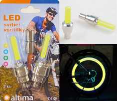 LED Flashing Bike Valves (yellow)